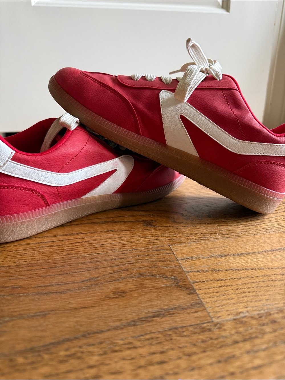 Dolce Vita Red and White Athletic Sneakers - Picture 5 of 7